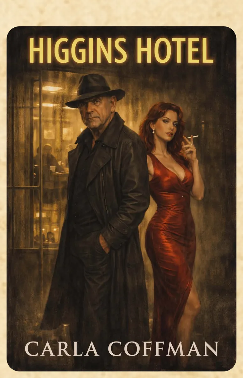 Higgins Hotel book cover by Carla Coffman, from her author website